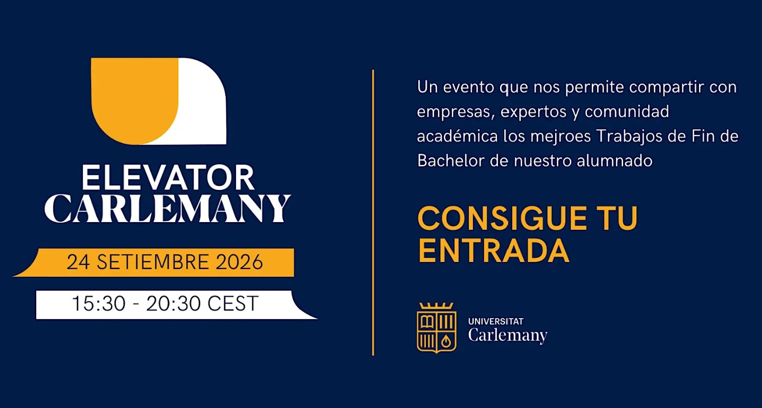 Elevator Carlemany 2026 | Universitat Carlemany